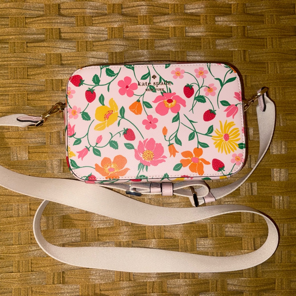 Kate Spade Madison Strawberry Garden Camera Bag